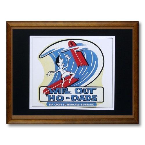 Hawaiian Poster Surfing Series “WIPE OUT HO-DADS”