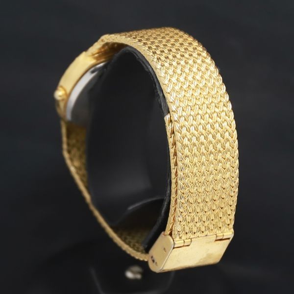 PI CAMIAN M-7701 Stone-studded Gold Dial Men's Watch QZ not Working