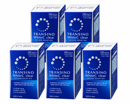 Transino White C clear 240 tablets for 60days set of 5