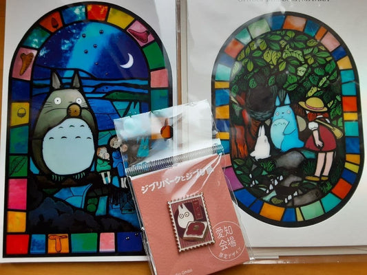 A set of three items related to Ghibli Park and Ghibli Museum.