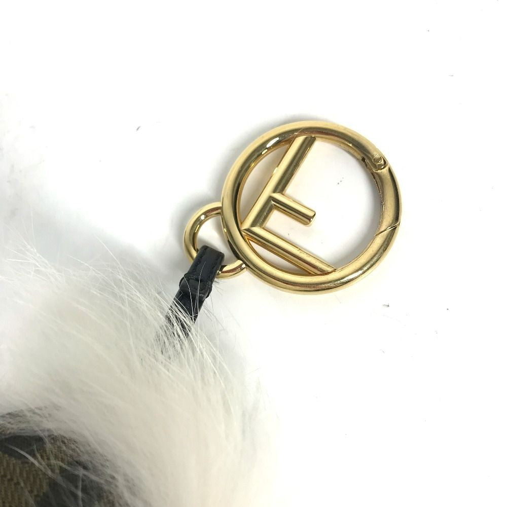 FENDI ZUCCA Logo Monster Space Monkey Key Holder Monkey Bag Charm
