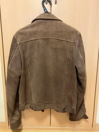 Auth Used EX+ Schott Suede Leather Jacket Brown Lee Type 101J Size 38 used japan