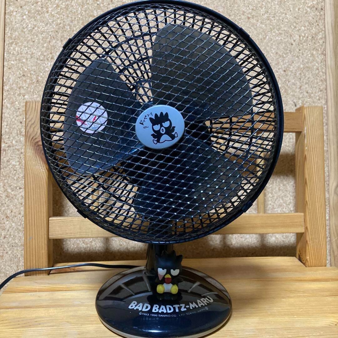 Bad Badtz-Maru Mini Desk Fan Sanrio Limited Vintage Rare 1996s Used