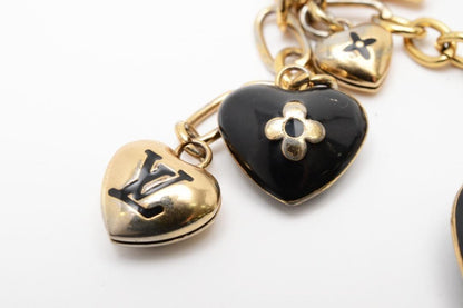 Authentic Louis Vuitton Bijoux Sac Cool Heart Charm Amaranth Key ring M65757