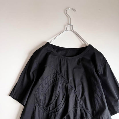 USED VINTAGE ISSEY MIYAKE HAI WIDE PULLOVER BLOUSE. GOOD