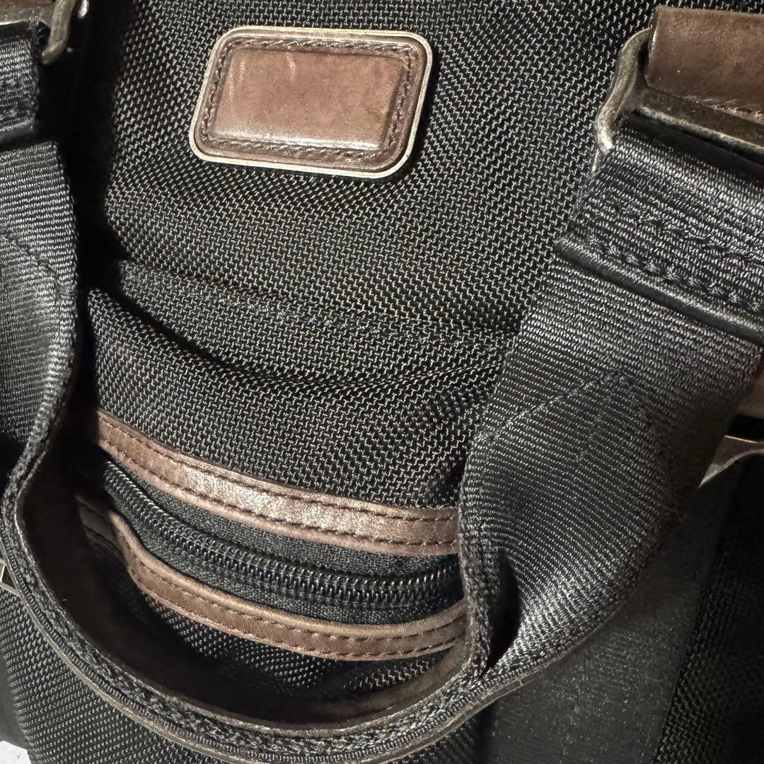 TUMI business bag 2way McNair nylon leather black x brown