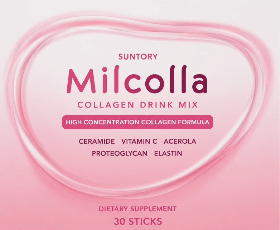 Suntory Milcolla Collagen Powder 30 Sticks x3 Set Milk Ceramide Japan