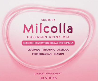Suntory Milcolla Collagen Powder 30 Sticks x3 Set Milk Ceramide Japan