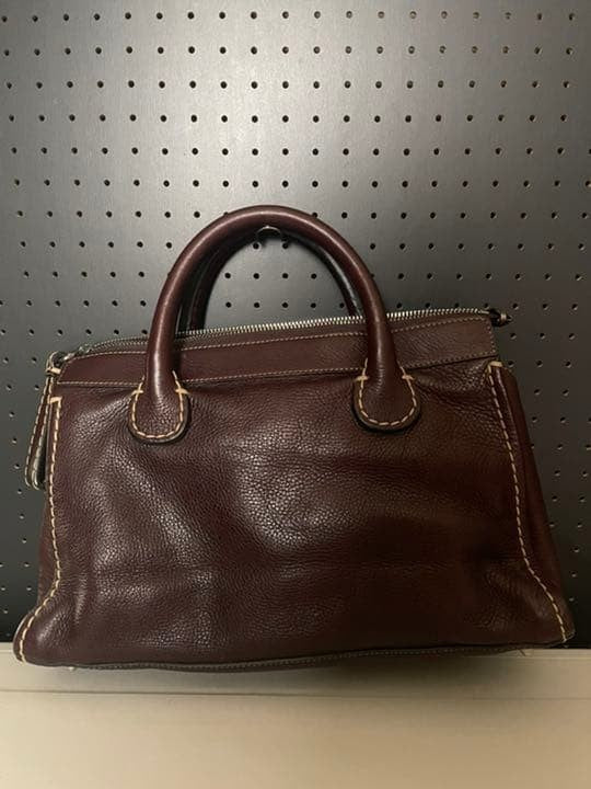 Chloe Edith Leather hand Bag Brown vintage Previous design rare good condition