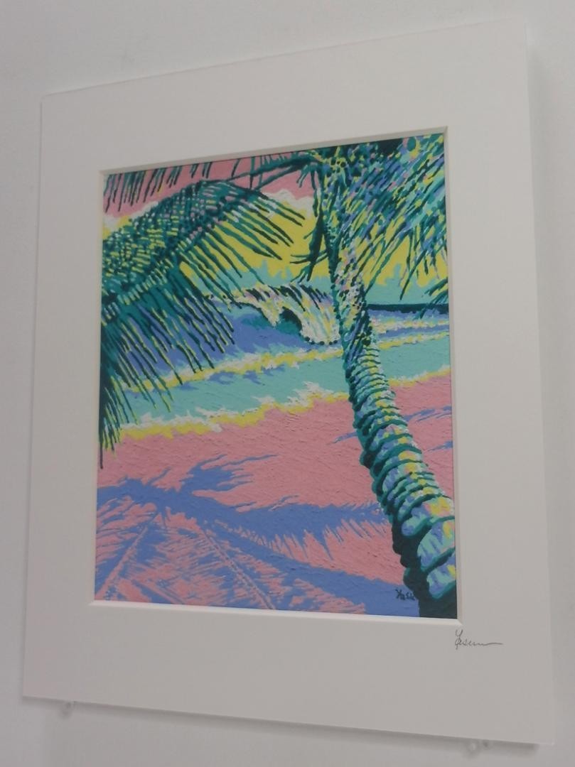 Hawaiian Painting Replica: Pastel Beach Painting Poster picture.
