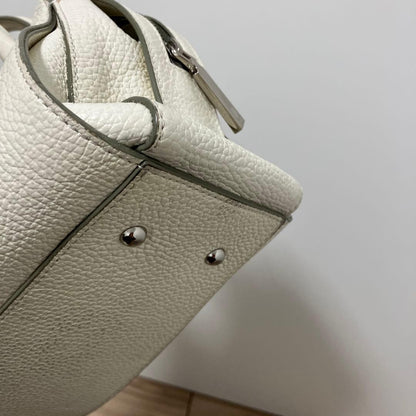 LANVIN en Bleu logo white shoulder bag