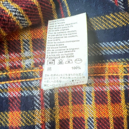 Nudie Jeans Co Indigo Denim Jacket with Check Lining Size M