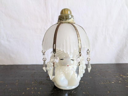 Showa retro, ceramic, girl, air freshener container, chandelier, glass, Japanese