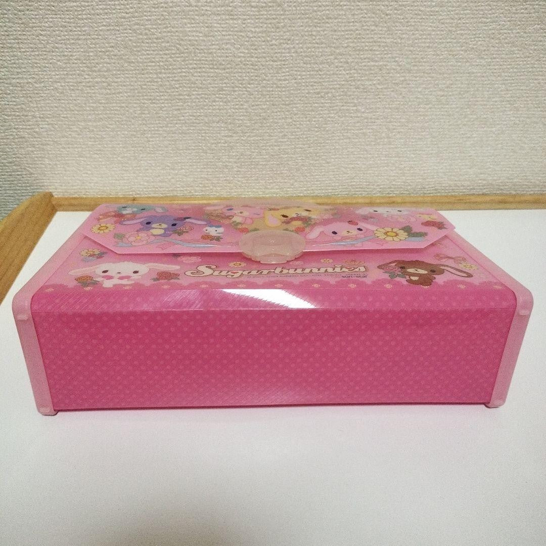Sanrio Sugar Bunnies plastic bag case Sunstar Rare From Japan Heisei Retro Used