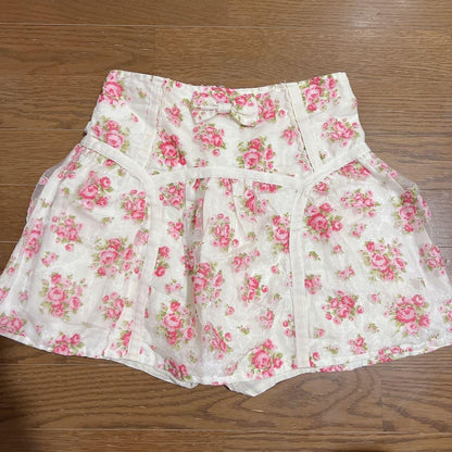 CUTE!!KAWAII!! Liz Lisa Women Classic Floral Print Skirt Pants Free Size Japan