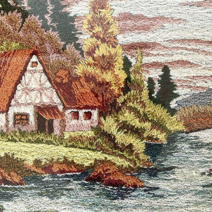 Embroidery art, cultural embroidery, Showa retro, Japanese-style interior