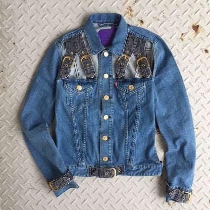 House of Holland x Levi's 2010s Purple Tag Denim Jacket Rare Collaboration