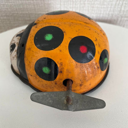 Ladybug Tinplate Zenmai Zenmai Showa Retro