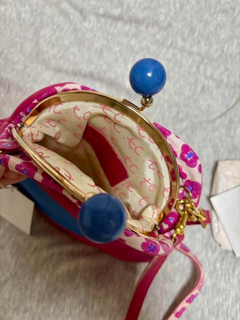 TSUMORI CHISATO Pink flower-shaped shoulder bag from JAPAN Used item Free Ship