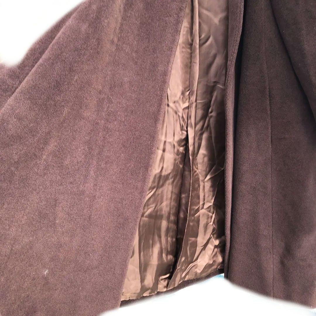 MISSONI DONNA Women XL Long Coat Cashmere Made In Italy Dark Brown Luxury Unique