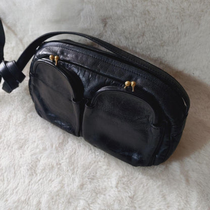 Tsumori Chisato Clasp Shoulder Bag Black 10.2 inches