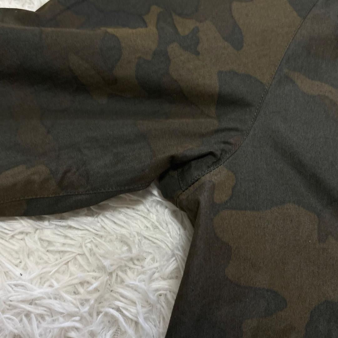 Barbour Camouflage Military Jacket Blouson Coat Men Size 38 With Pins