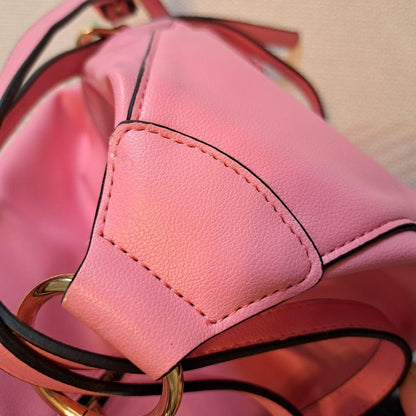 Samantha Thavasa Barbie Pink Leather 2Way Backpack Shoulder Bag Authentic