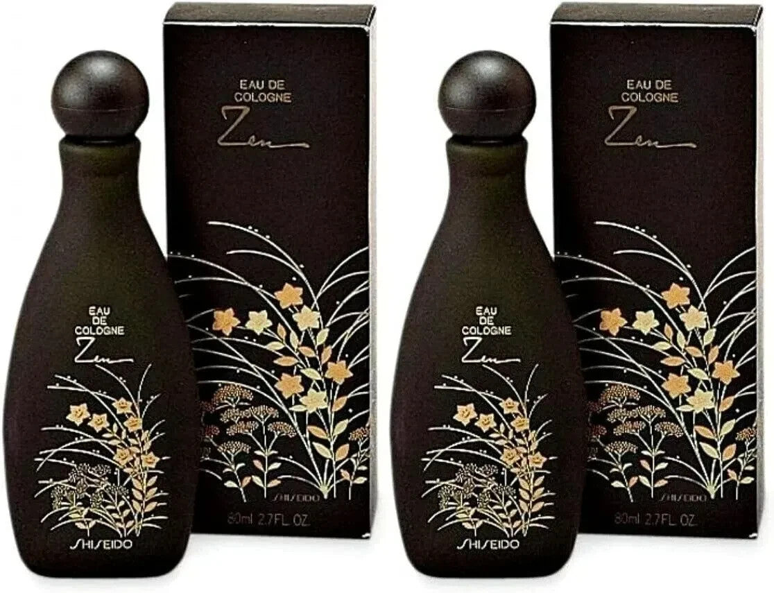 SHISEIDO Zen Classic Eau De Cologne 80ml (2.7oz) set of 2 Fragrance Unused NEW