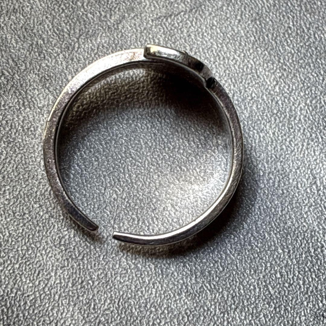 Rare US size 10 Thunderbird ring, 3 stars, 1 carat, 925 sterling silver.