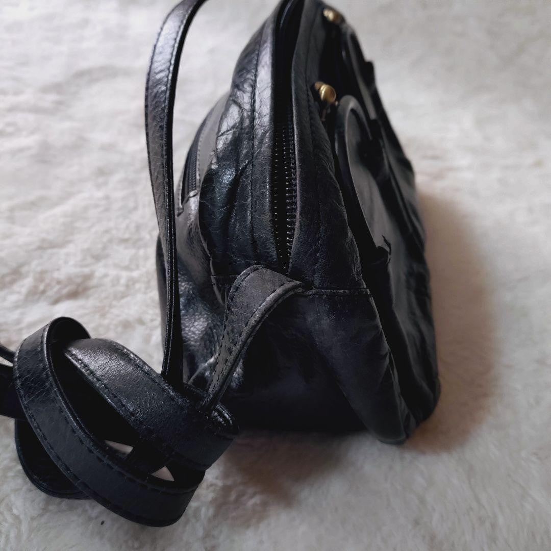 Tsumori Chisato Clasp Shoulder Bag Black 10.2 inches