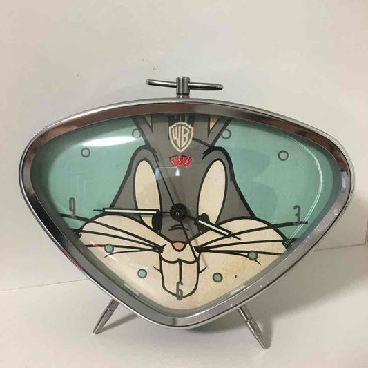 Bugs Bunny Alarm Clock Manual Wind Vintage Rare 15cm 5.9in Working Collectible