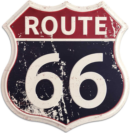 SUDAGEN Route 66 shield tinplate art sign history retro vintage classic