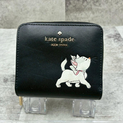 Kate Spade x Disney Aristocats Marie Cat Mini Wallet Black Used From Japan