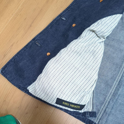 KAPITAL Denim double button Vest Cotton100% Used Excellent+ Vintage Japan