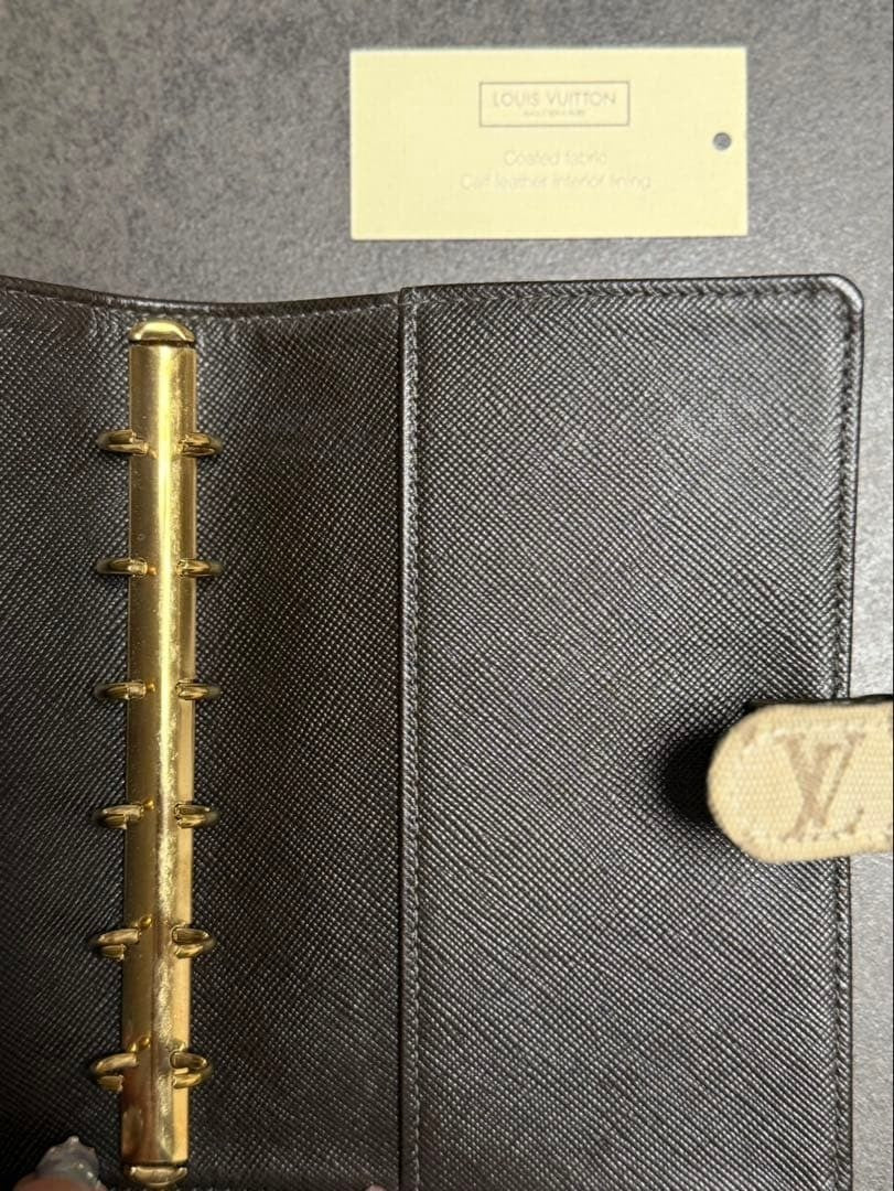 Louis Vuitton LV Notebook Cover Leather Monogram Authentic Vintage Rare