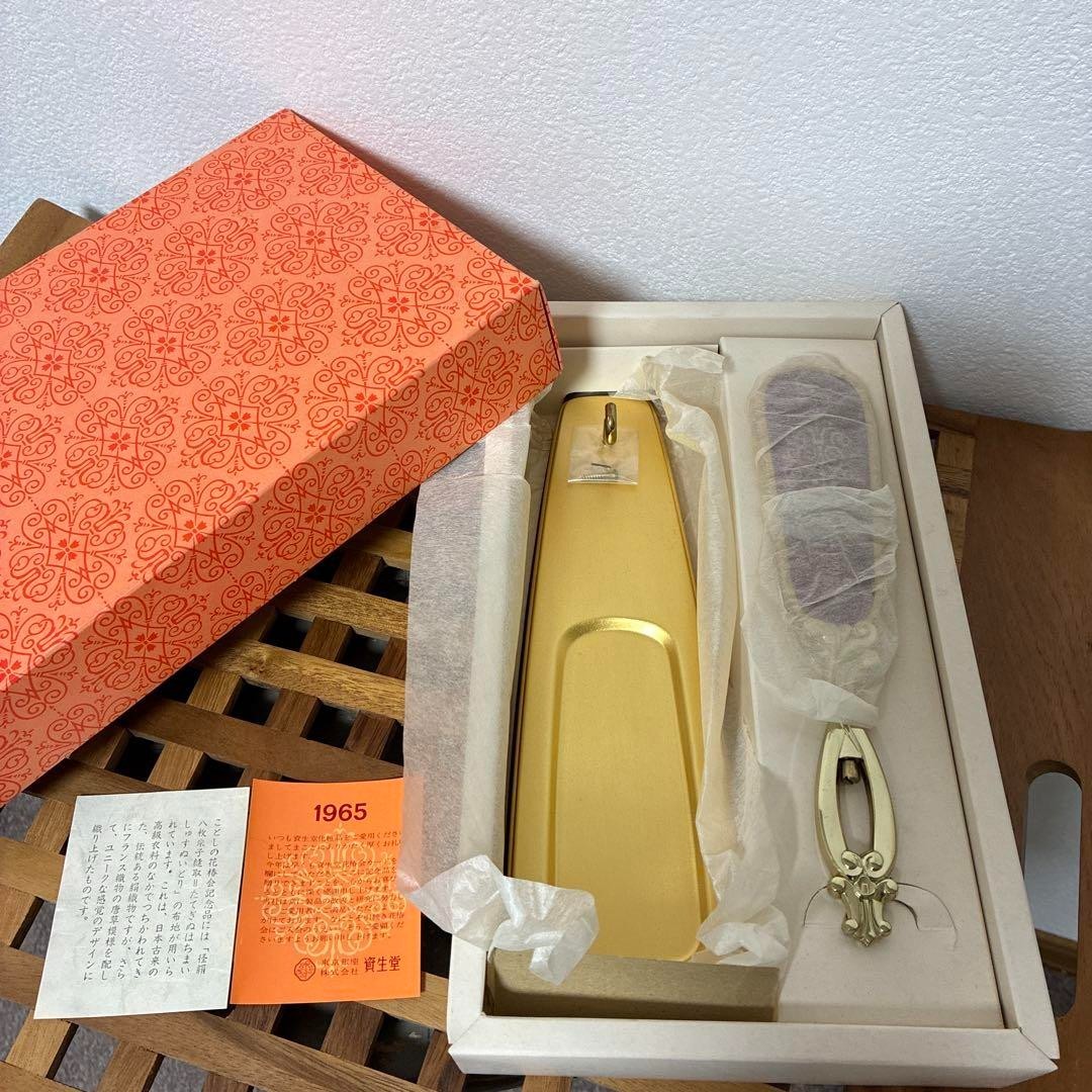 Unused Brush Shiseido 1965 Hanatsubaki Club Gold Showa Retro