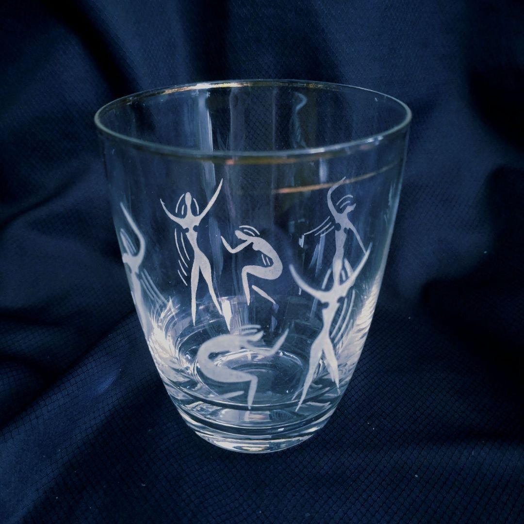 Showa Retro Morozov Brewery Rock Glass Tumbler Glass Novelty 4-Piece Set
