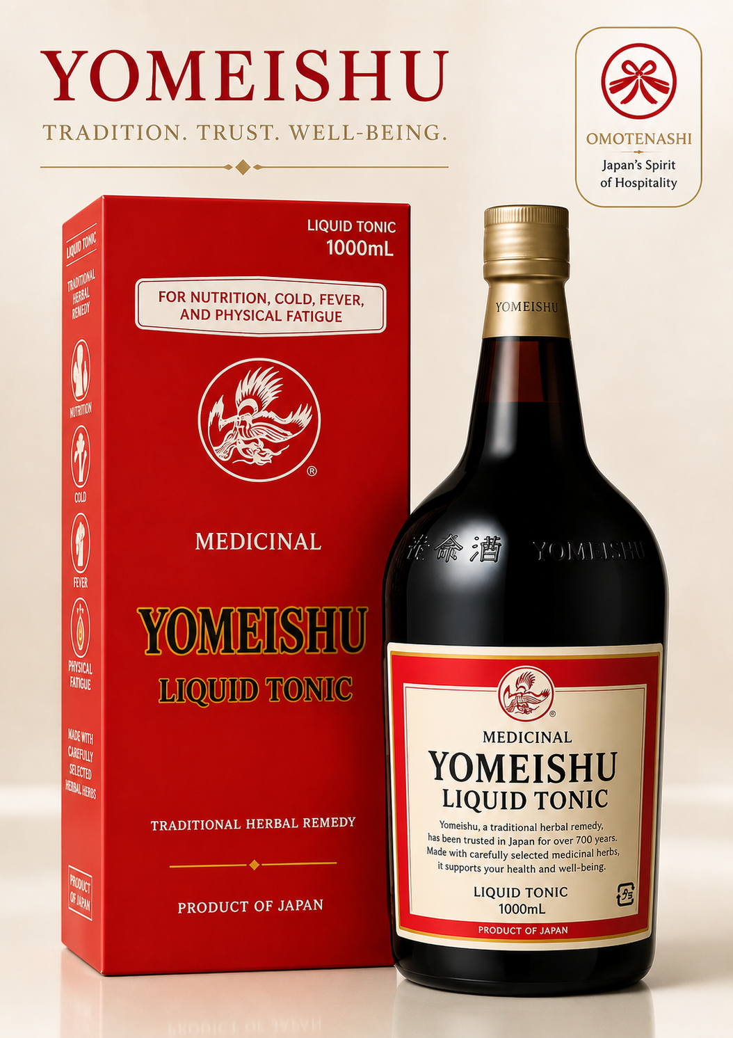 Yomeishu 1000mL 14 kinds of herbal Improved Nutrient Concentration JP