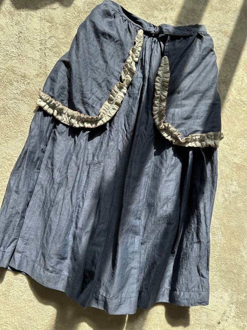 Tsumori Chisato Flared Skirt Dark Blue Size 2