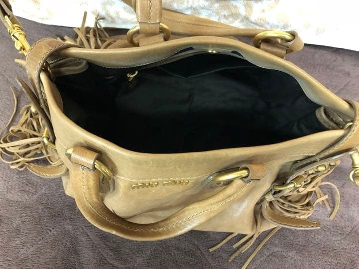 miumiu Miu Miu Fringe Shoulder Bag 2way USED JAPAN