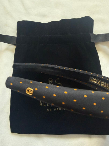 Alexandre de Paris Hairband Drawstring Pouch Rare Vintage Lightweight US