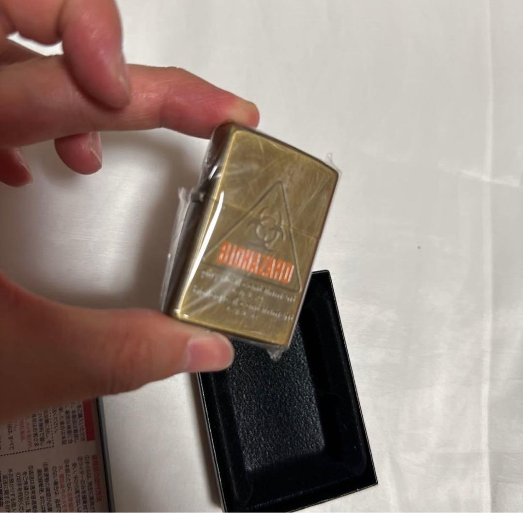 Zippo Lighter Rare Item Biohazard Rare Color Sample Color CAPCOM Antique Finish