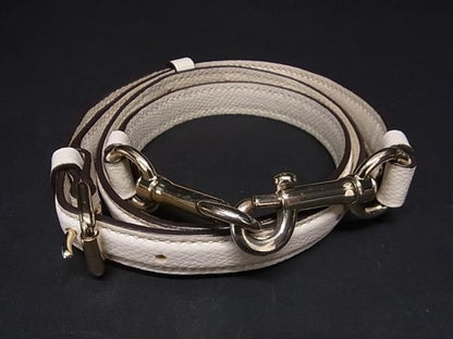 COACH Crossbody Bag Shoulder Strap Leather Belt Ivory