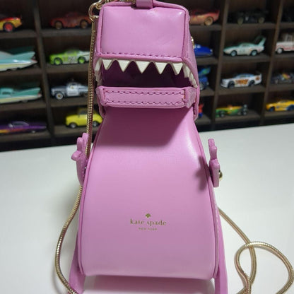 Kate Spade Novelty T-REX Crossbody Bag Dinosaur Pink super rare