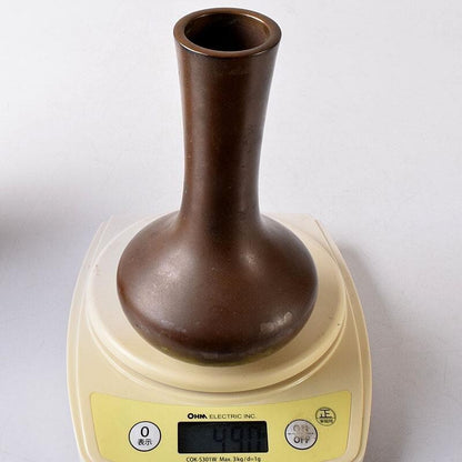 Antique Cast Iron Flower Vase w/ Box Japan