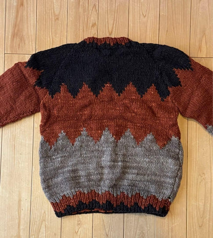 Chamula Handmade Knit Wool Crewneck Sweater Unisex