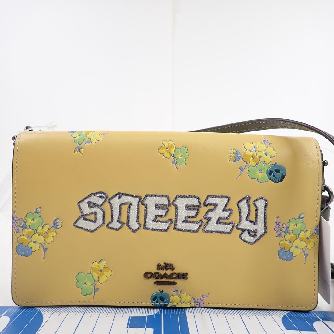 Used COACH Disney Collaboration Leather Shoulder Bag