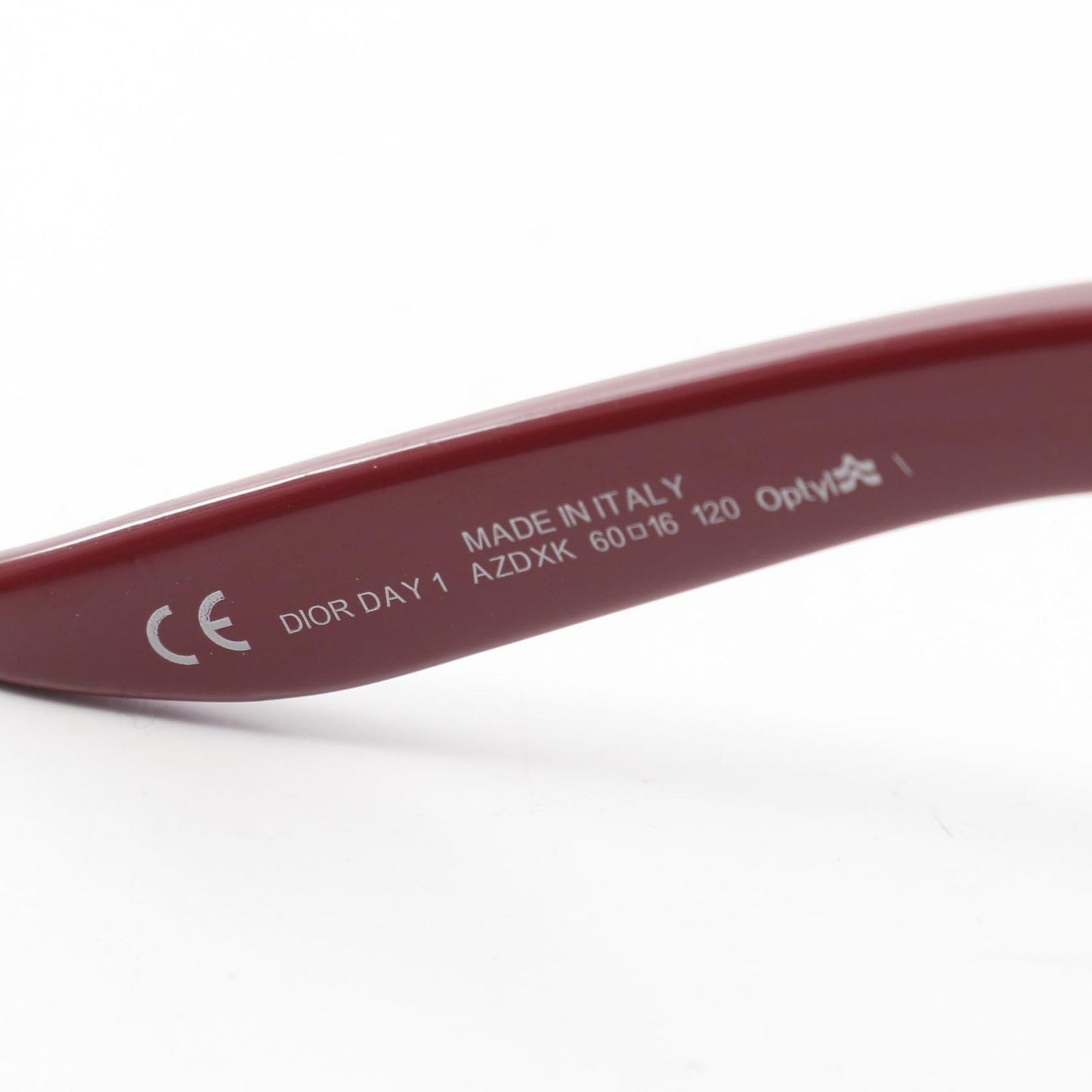 Christian Dior DIOR DAY1 Sunglasses Eyewear Plastic Bordeaux Used Women