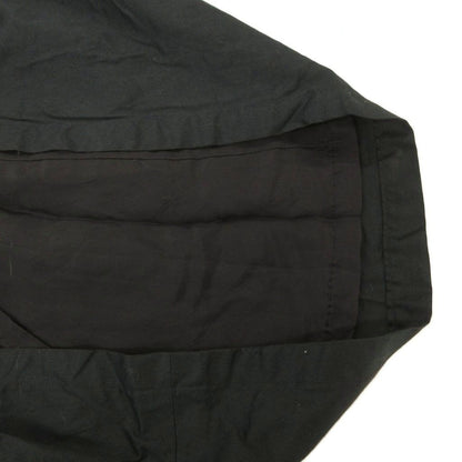 Vintage Yves Saint Laurent Peplum Flare Skirt Size M Black Brown Cotton YSL
