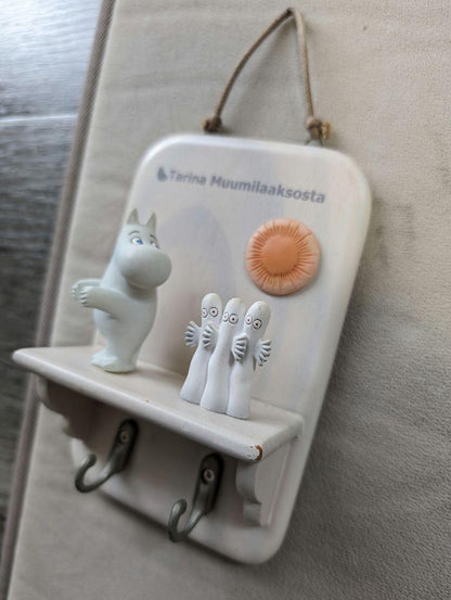 RARE Moomin Wall Hangings Interior Key Hanger Holder Hattifattener